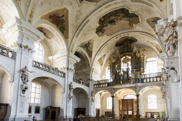 Interior view, monastery church, St. Peter, Southern Black Forest, Black Forest, Baden-Württemberg, Germany