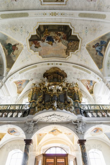 Interior view, monastery church, St. Peter, Southern Black Forest, Black Forest, Baden-Württemberg, Germany