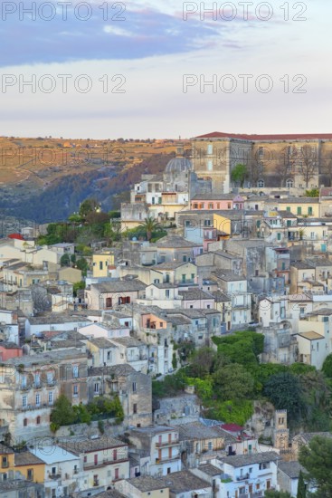 Elevated view of Ragusa Ibla, Ragusa Ibla, Ragusa province, Sicily, Italy