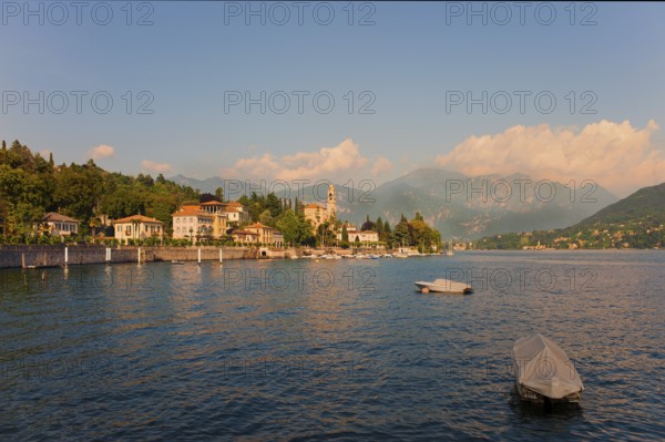 Chiesa di San Lorenzo a Tremezzo on Lake Como, Italian Lago di Como, one of the Upper Italian lakes, Lombardy region, Italy