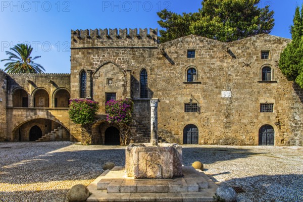 Platia Argirokastrou with fountain, Rhodes town