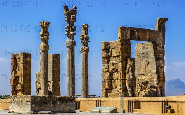 Gate of all countries with winged hybrids, Persepolis