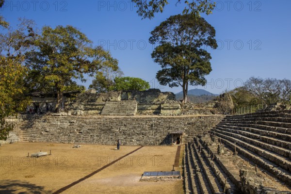Ostplaza with structure 22, Copan, Honduras, Honduras