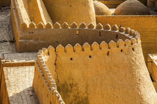Clay city wall, Khiva, Uzbekistan
