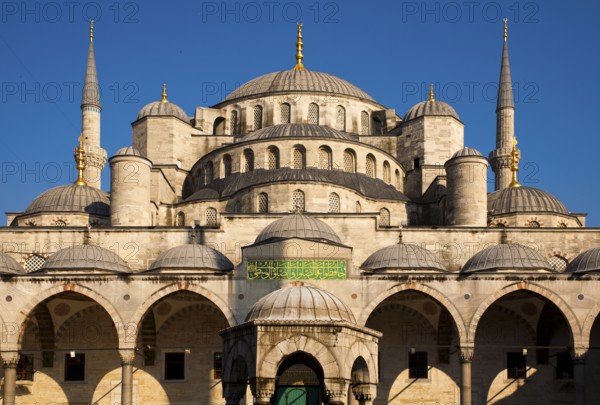 161/Blue mosque view from the courtyard