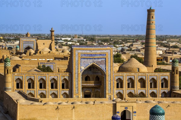 View of the historic old town, Khiva, Uzbekistan