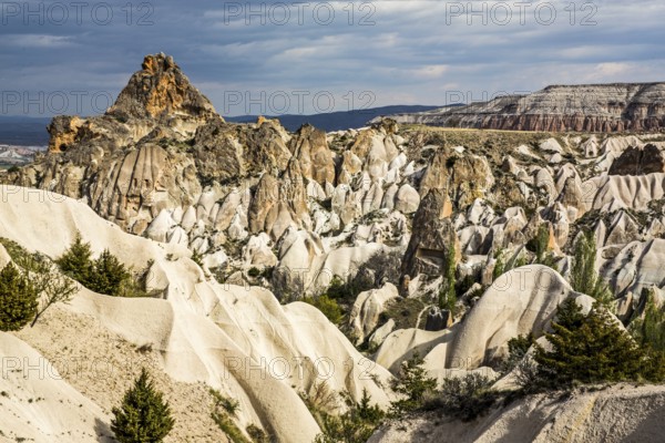 Fantastic tuff rock formations, Cappadocia, Turkey