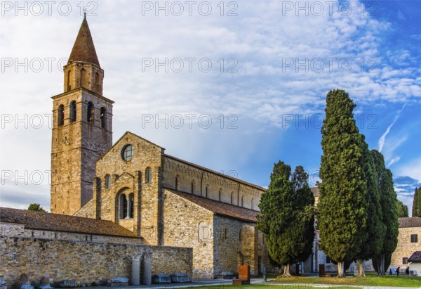 Basilica of Aquileia from the 11th century, largest floor mosaic of the Western Roman Empire, UNESCO World Heritage Site, important city in the Roman Empire, Friuli, Italy, Aquileia, Friuli, Italy