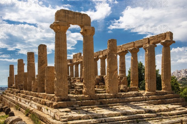 Temple of Juno (or Hera Temple) as Dorian Peripteros, Valley of the Temples, Agrigento, Sicily, Italy