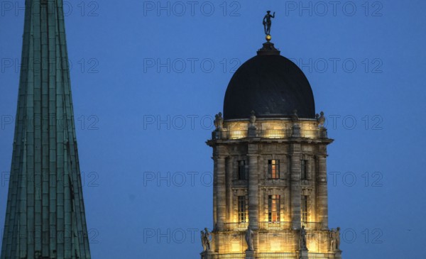 Old Town House and St. Nicholas Church, Berlin, 05.11.2025, Berlin, Berlin, Germany