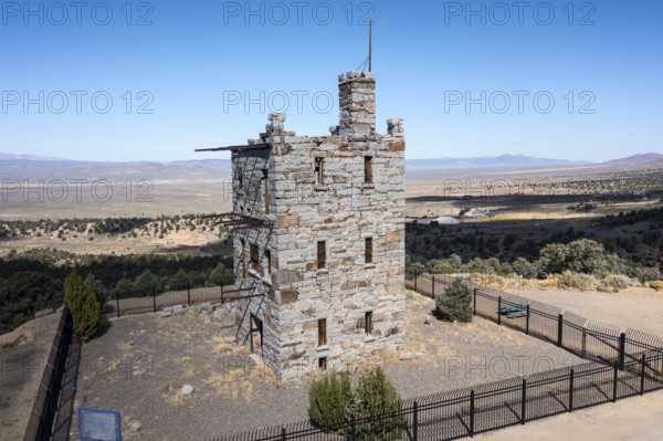 Austin, Nevada - Stokes Castle, built in 1897 by Anson Phelps Stokes, but occupied for only one month. Stokes was involved the silver mining boom in the area and in construction of the Nevada Central Railroad
