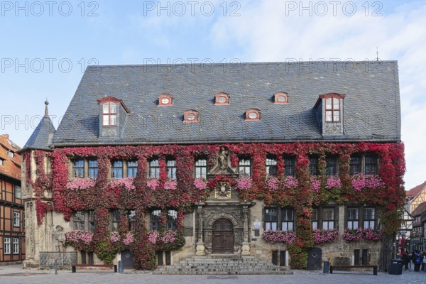 Market Square, Quedlinburg, Saxony-Anhalt, Germany, World Heritage Site, UNESCO, City Hall
