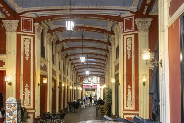 Pasaje del Ciclón, Pasaje del Comercio y la Industria gallery, Zaragoza, Aragon, Spain, Europe 1883 by architect Fernando de Yarza
