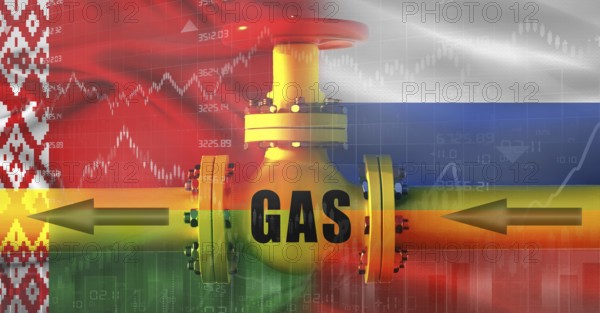 Russian gas export pipeline to Belarus. Gas exports from Russia to Belarus on financial chart