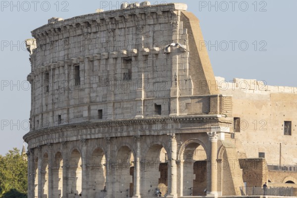 Outside view of The Colosseum in the city of Rome, Italy