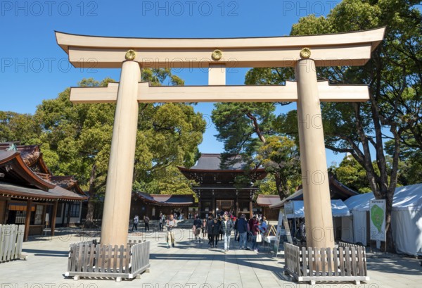 Meiji Jingu Sanno Torii at the entrance