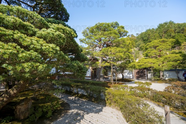 Ginshadan, Rock Garden, Zen Garden, Jisho-ji or Ginkaku-ji, Zen Temple, Higashiyama, Kyoto, Japan