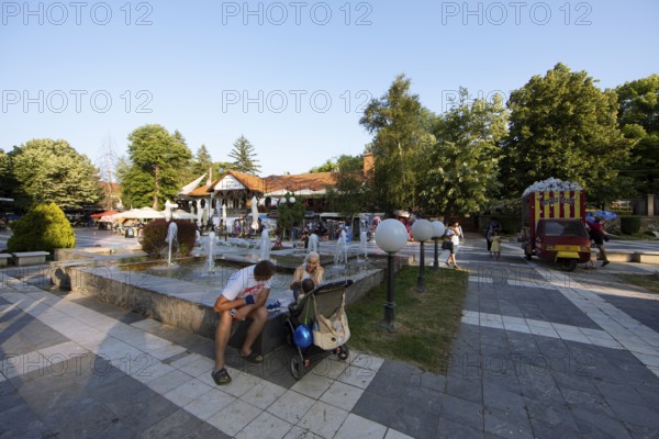 Svetog Save Pedestrian Street in Sokobanja, Serbia