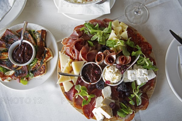 Mixed platter, traditional starter, Sokobanja, Serbia