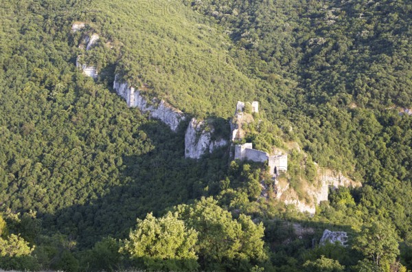 Medieval castle ruin Sokograd, Lepterija, Sokobanja, Serbia