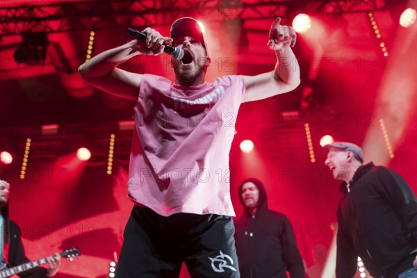 Mal Élevé (Pablo Charlemoine), singer of Irie Révoltés live on Irieunion - Le Re-Tour pour une année! Tour in Berlin's Columbiahalle on 31.10.2025