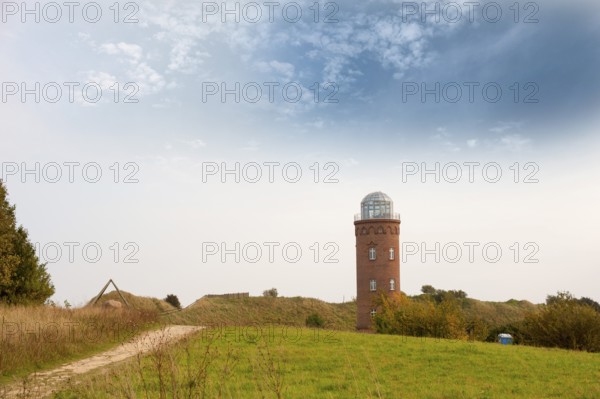 Bearing tower from 1927, former naval tower, now used for exhibitions, Cape Arkona, Wittow Peninsula, belongs to Putgarten, Rügen Island, Mecklenburg-Western Pomerania, Germany