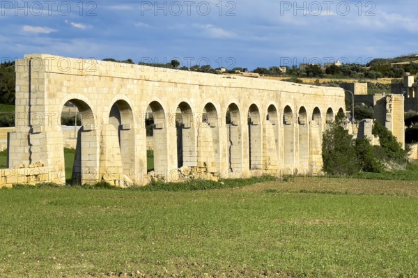 Remainder of aqueduct from British occupation, Gozo, Malta