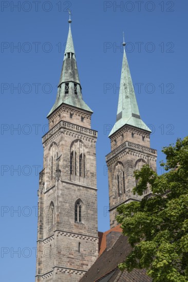 St. Sebald Church, Sebalduskirche, Altstadt, Nuremberg, Middle Franconia, Franconia, Bavaria, Germany