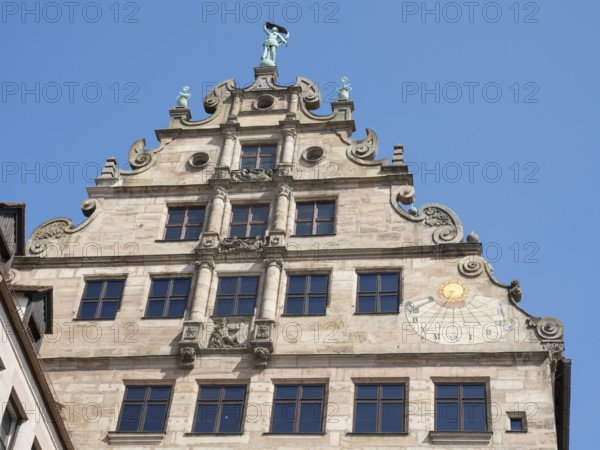 Treppengiebel, Stadtmuseum, Fembo-Haus, Altstadt, Nuremberg, Middle Franconia, Franconia, Bavaria, Germany