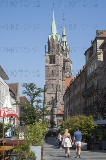 St. Lorenz Church, Lorenz Church, Gothic, Old Town, Nuremberg, Middle Franconia, Franconia, Bavaria, Germany