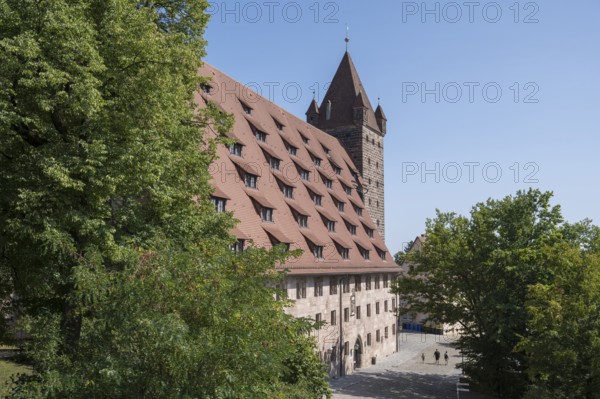 Youth hostel, formerly Kaiserstallung, Kaiserburg, Nürnberger Burg, Nuremberg, Middle Franconia, Franconia, Bavaria, Germany