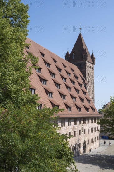 Youth hostel, formerly Kaiserstallung, Kaiserburg, Nürnberger Burg, Nuremberg, Middle Franconia, Franconia, Bavaria, Germany