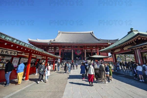 Buddhist temple complex, Asakusa shrine or Senso-ji temple, Asakusa, Tokyo, Japan