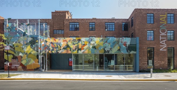 Chicago, Illinois - The National Public Housing Museum. The museum occupies the last standing building of the Jane Addams homes, built in 1938, the first public housing project in Chicago