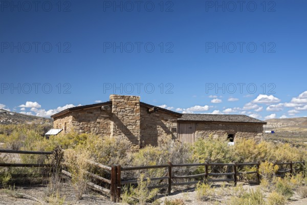 Rock Springs, Wyoming - The Point of Rocks Stagecoach Station, built in 1862 on the Overland Trail. The station was operated by the Overland Stage Company and later by Wells Fargo