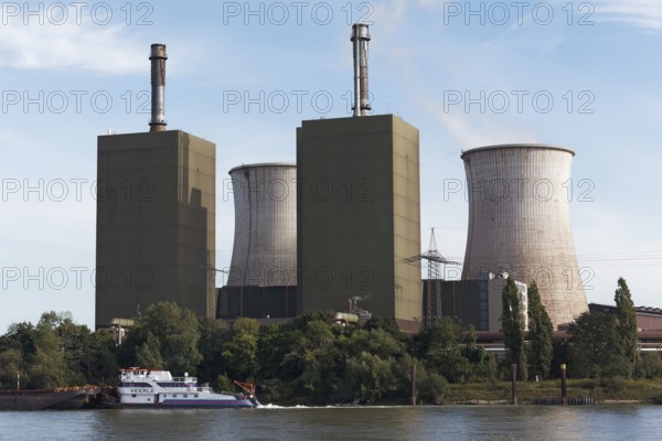 Huckiingen power plant, gas power plant of Hüttenwerke Krupp Mannesmann, HKM, Duisburg, Ruhr area, North Rhine-Westphalia, Germany