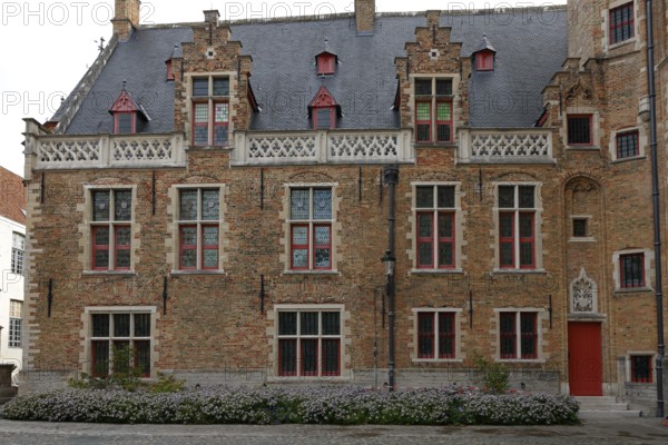 Gruuthusemuseum in the historic old town of Bruges, side wing, UNESCO World Heritage Site, Flanders, Belgium