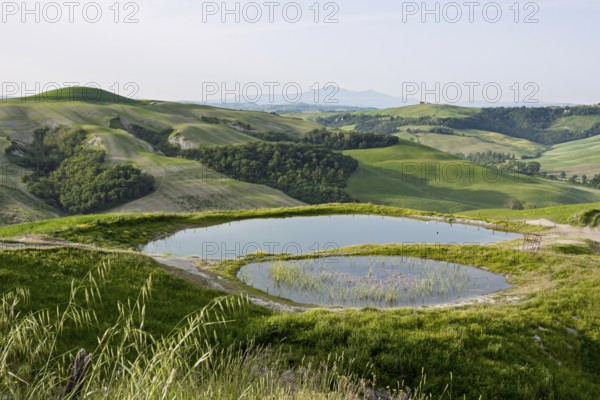 Landscape in Crete Senesi, Tuscany, Italy