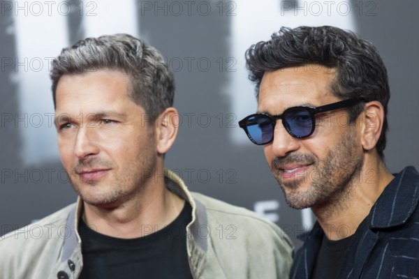 Paco-Luca Nitsche and Elyas M'Barek at the premiere of the Netflix film Babo in the Astor Film Lounge Berlin on 24.10.2025
