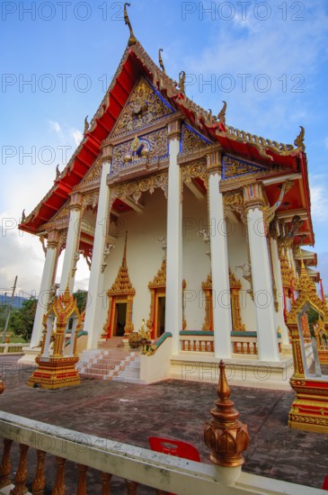 Small temple in Wat Chalong temple complex, Wat Chaithararam, Phuket Province, Phuket Island, Thailand
