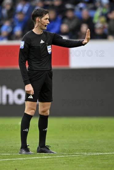 Referee Dr. Matthias Jöllenbeck Gesture PreZero Arena, Sinsheim, Baden-Württemberg, Germany