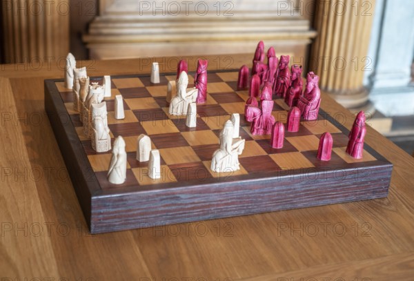 Old chess game in Kalmar Castle, Småland, Sweden, Scandinavia