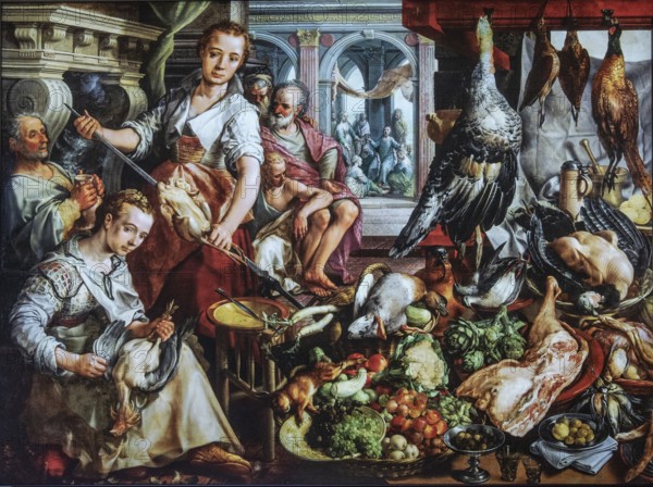 Interior of Kalmar Castle: Picture The good kitchen. Kalmar, Småland, Sweden, Scandinavia