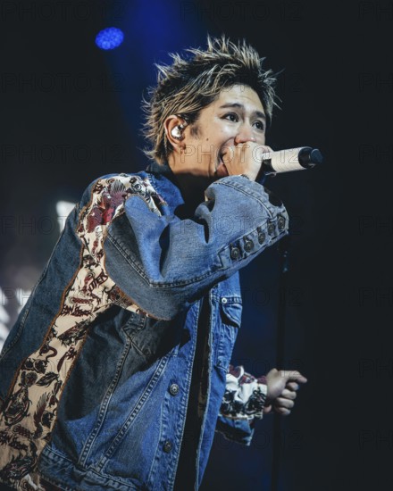 Singer Takahiro Moriuchi from One Ok Rock live on Detox European Tour 2025 in Berlin's Max-Schmeling-Halle on 24.10.2025