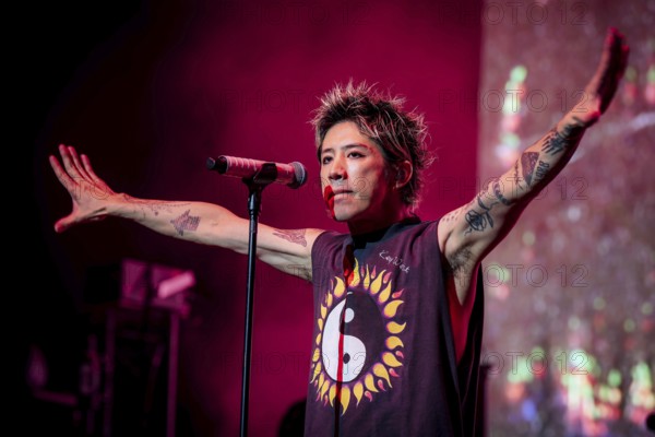 Singer Takahiro Moriuchi from One Ok Rock live on Detox European Tour 2025 in Berlin's Max-Schmeling-Halle on 24.10.2025