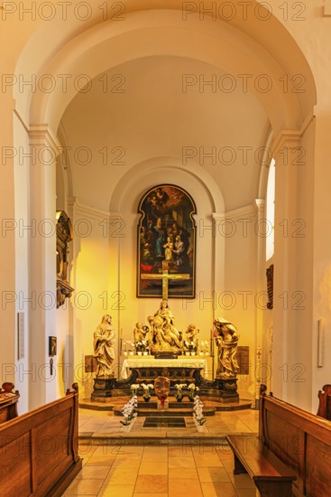 St. Michael's Church with the side altar, Michaeler Platz, near the Hofburg Imperial Palace, Vienna, Austria