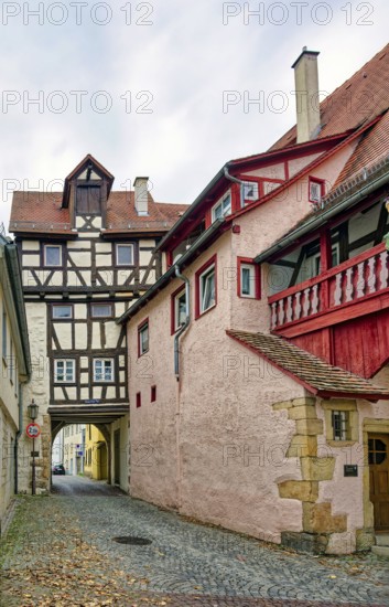 Historic Capuchin Gate from the 14th century, Rottenburg am Neckar, Baden-Württemberg, Germany