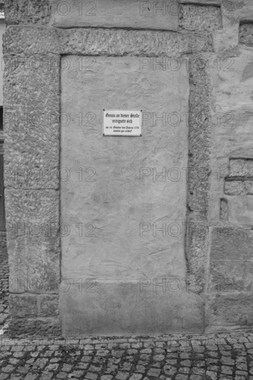 Original sign on the Capuchin Gate from the 14th century, Rottenburg am Neckar, Baden-Württemberg, Germany