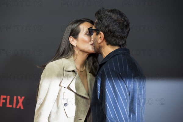 Jessica Riso and Elyas M'Barek at the premiere of the Netflix film Babo at the Astor Film Lounge Berlin on 24.10.2025