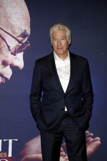 Richard Gere during a photocall in front of the presentation of the documentary about the life of the Dalai Llama, WISDOM OF HAPPINESS of which he is executive producer, at the Kulturbrauerei in Berlin on 24.10.2025